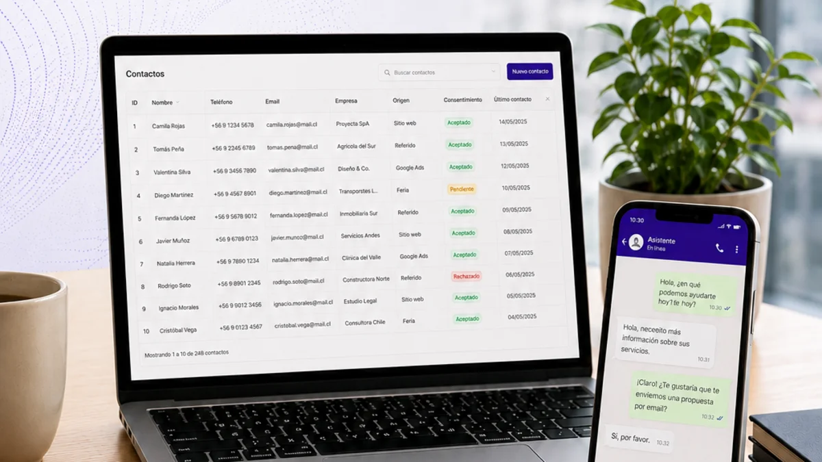 CRM, WhatsApp y bases de datos de clientes: cómo ordenar los datos bajo la Ley 21.719